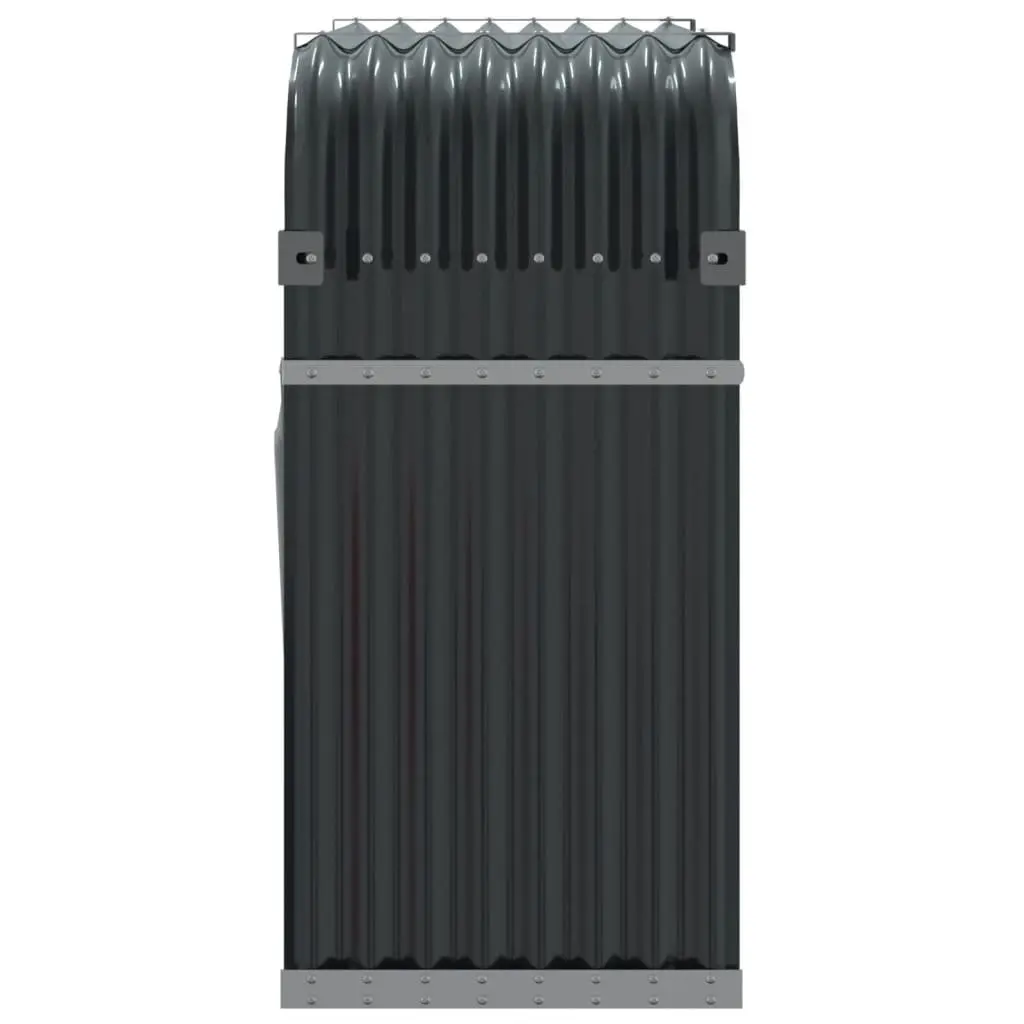 Log Holder Firewood Storage Rack Indoor Outdoor 120 x 45 x 100 cm Anthracite Galvanised Steel