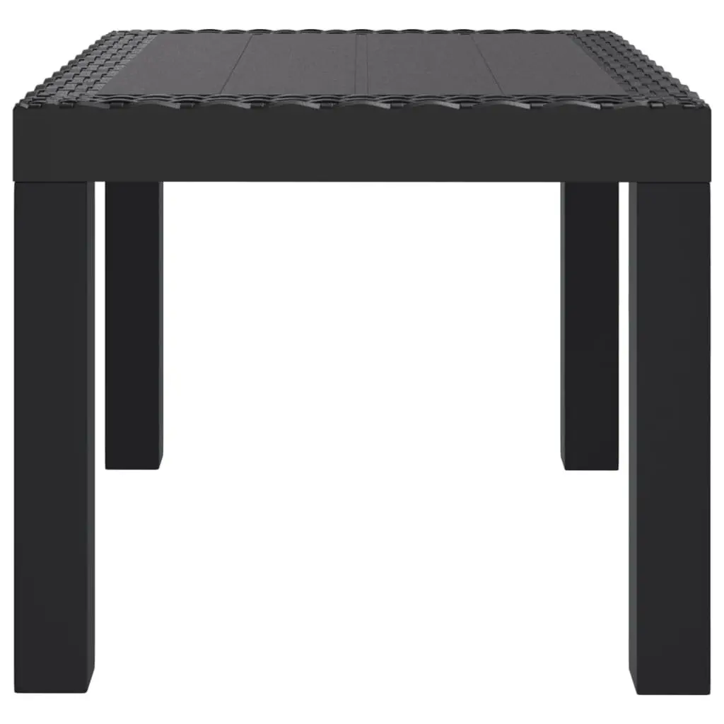 Garden Table Anthracite Outdoor Patio Furniture 59 x 47 x 40 cm Polypropylene