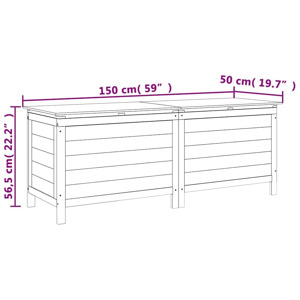 Garden Storage Box White Outdoor Wooden Cushion Storage Bench Patio Furniture