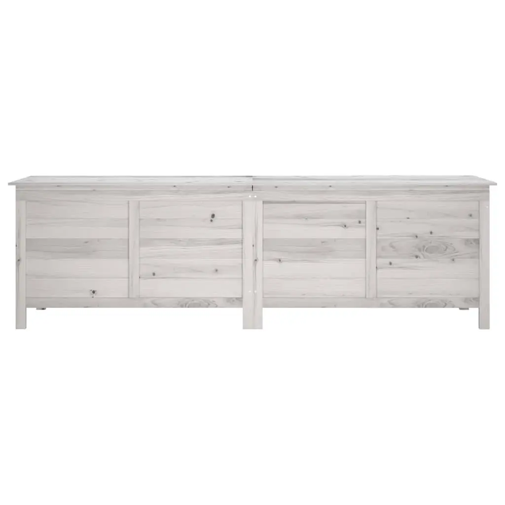 Garden Storage Box Outdoor Cushion Chest 198.5x50x56.5cm White