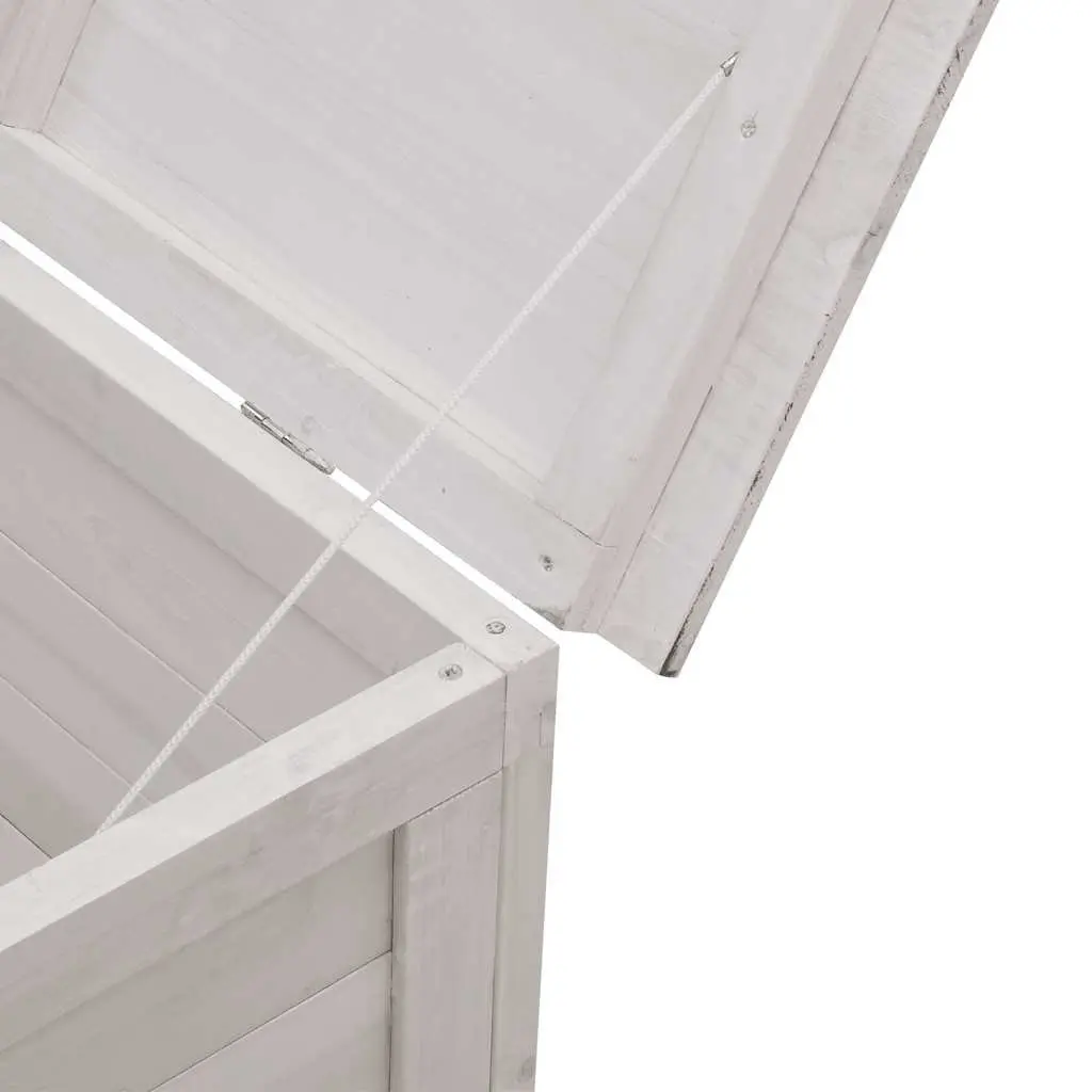 Garden Storage Box Outdoor Cushion Chest 198.5x50x56.5cm White