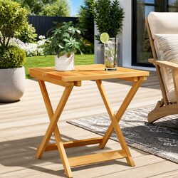 Reliable Folding Garden Table Made from Acacia Wood