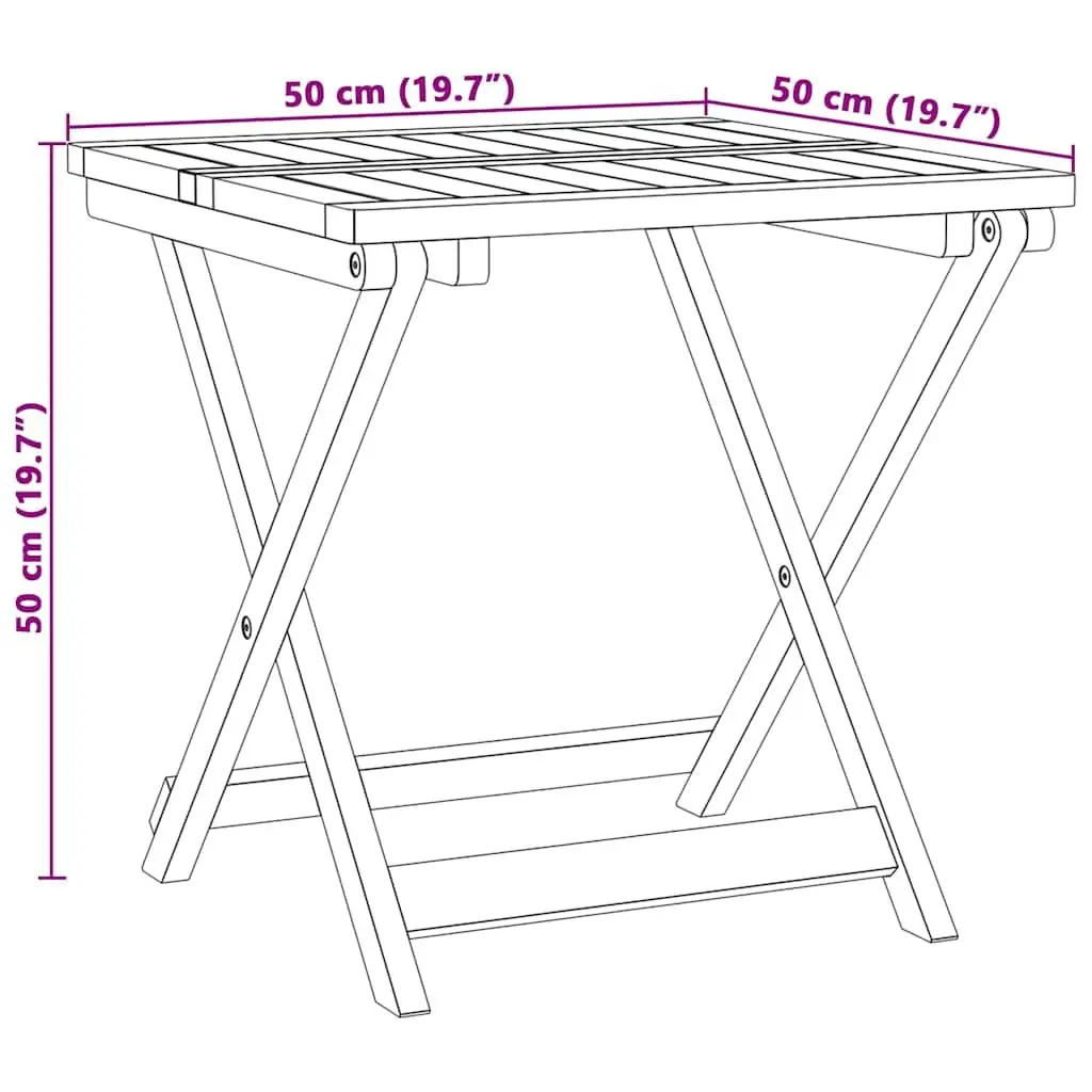 Folding Garden Table Made from Acacia Wood