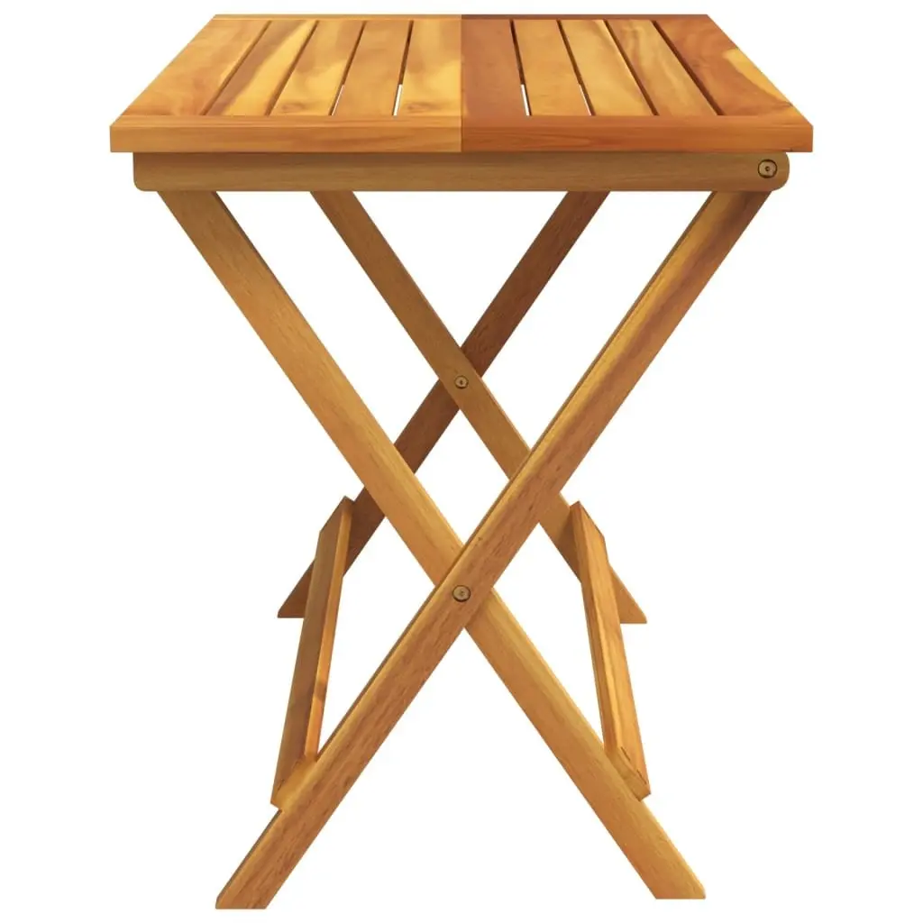 Folding Garden Table Outdoor Use 90x52.5x65cm Solid Wood Acacia Brown