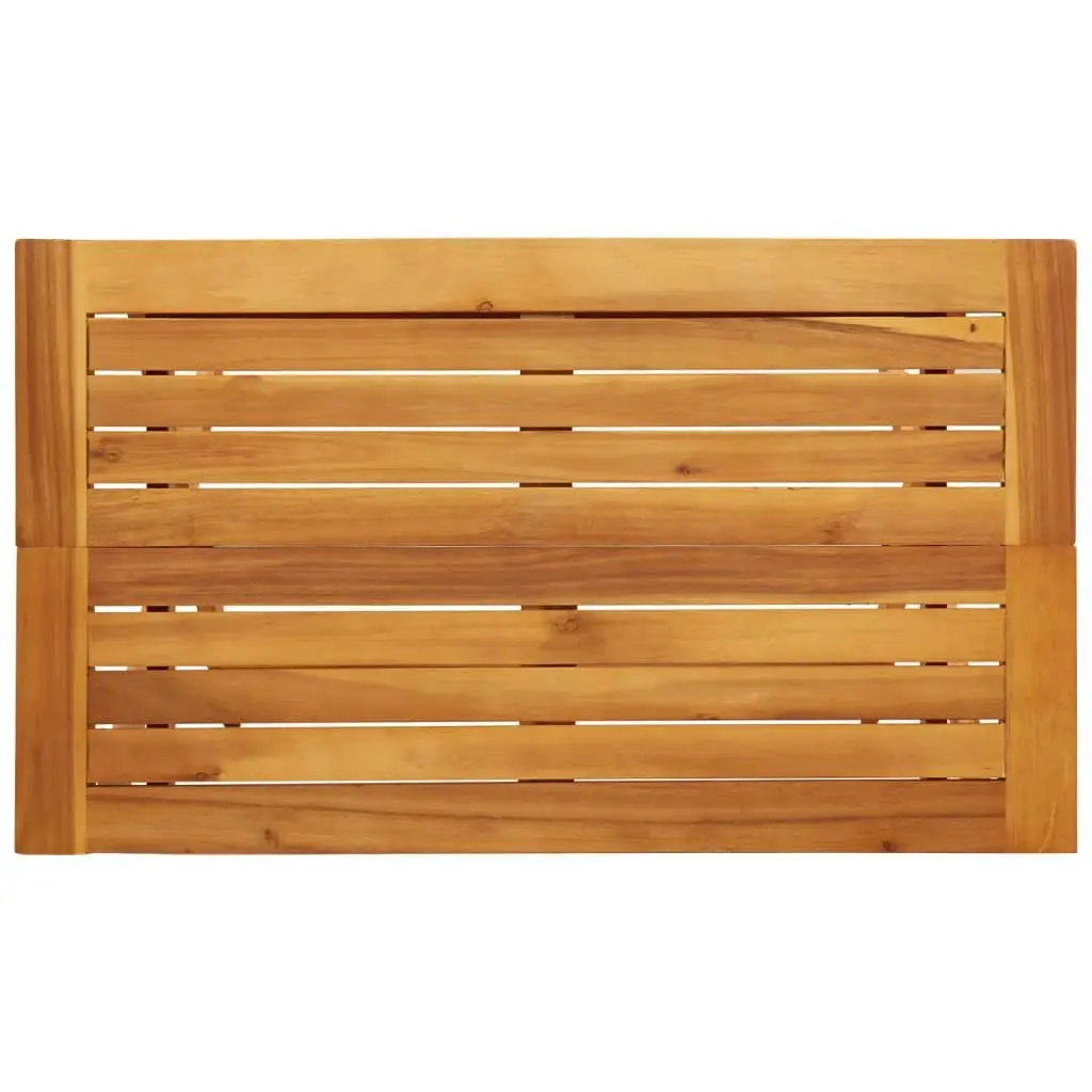 Folding Garden Table Outdoor Use 90x52.5x65cm Solid Wood Acacia Brown