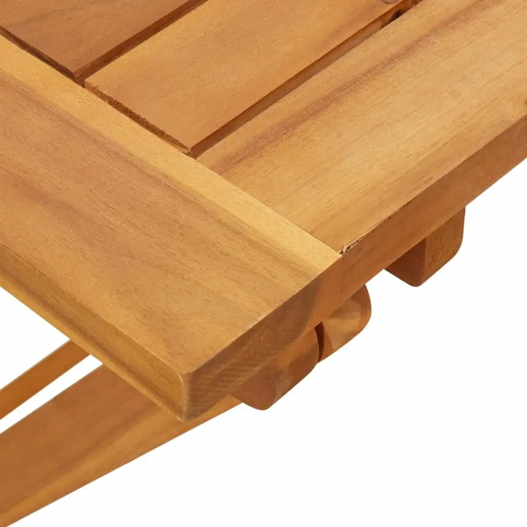Folding Garden Table Outdoor Use 90x52.5x65cm Solid Wood Acacia Brown