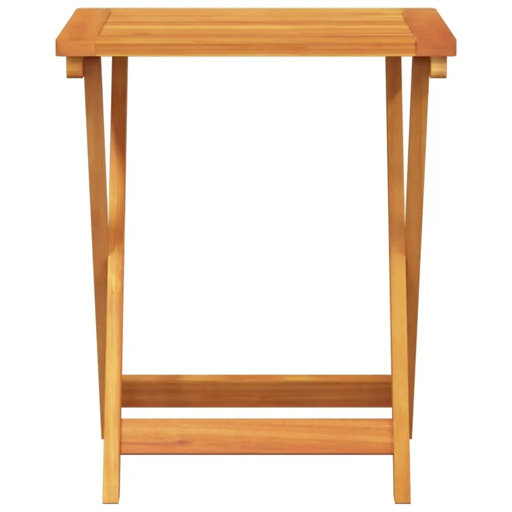 Folding Garden Table 50x36x60 cm Solid Wood Outdoor Dining Patio Furniture