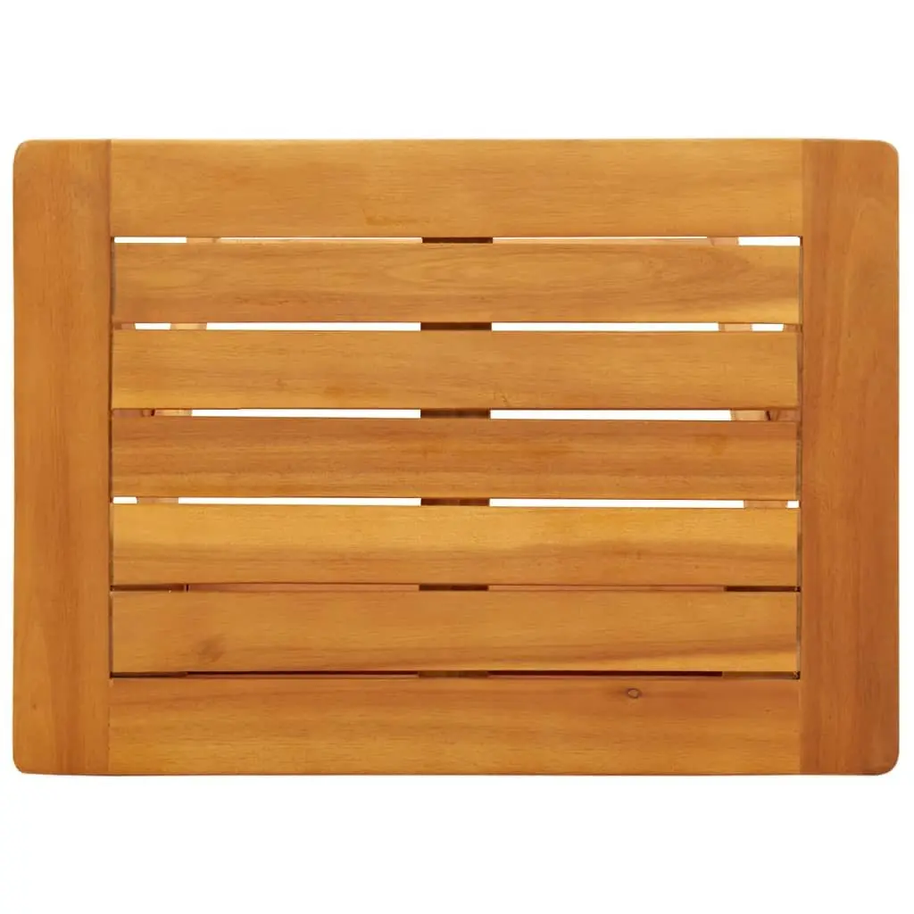 Folding Garden Table 50x36x60 cm Solid Wood Outdoor Dining Patio Furniture