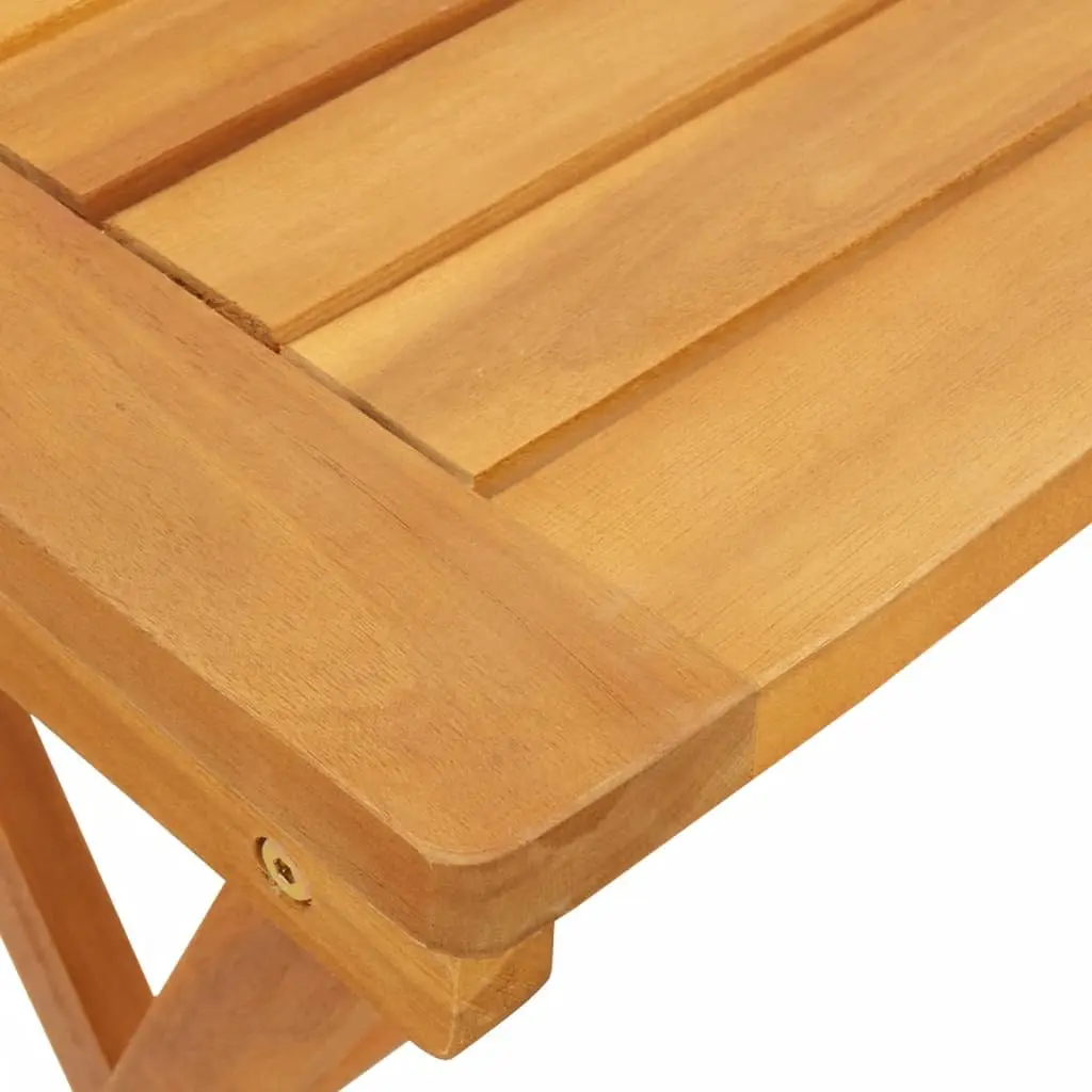Folding Garden Table 50x36x60 cm Solid Wood Outdoor Dining Patio Furniture