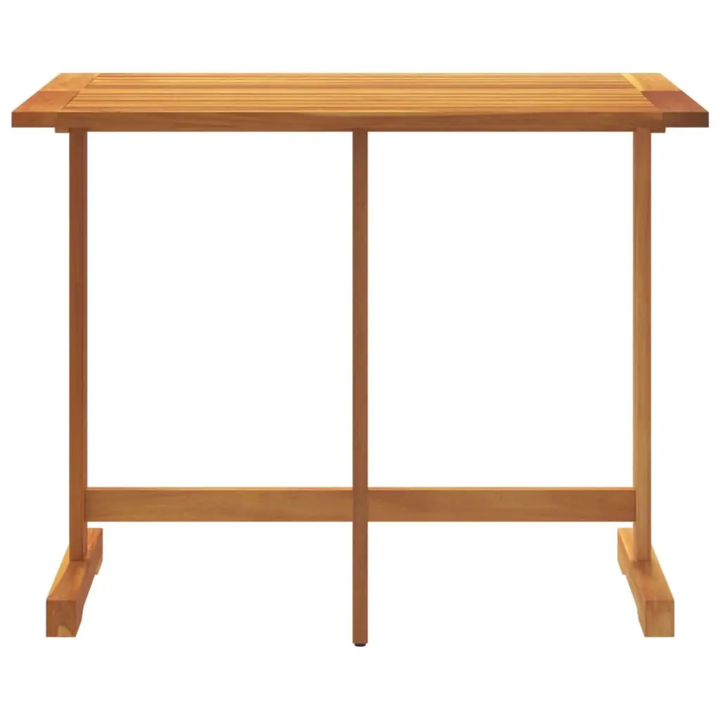 Folding Balcony Table Outdoor Garden Patio 90x60x72cm Brown Wood