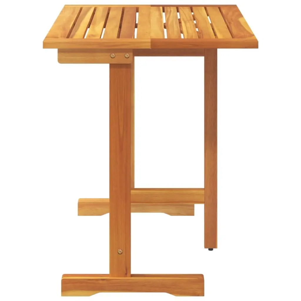 Folding Balcony Table Outdoor Garden Patio 90x60x72cm Brown Wood