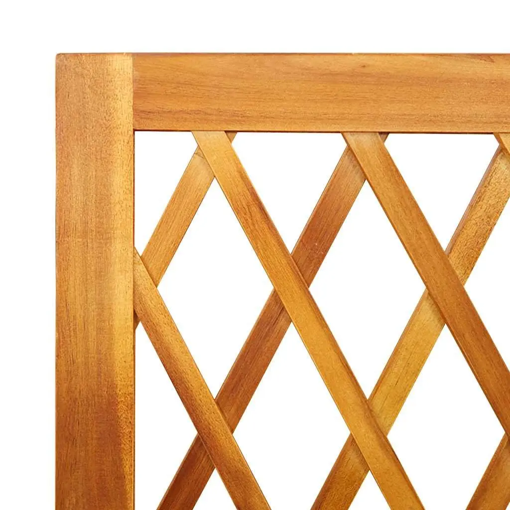 Wooden Planter Trellis for Climbing Plants 55 x 29.5 x 132 cm Brown
