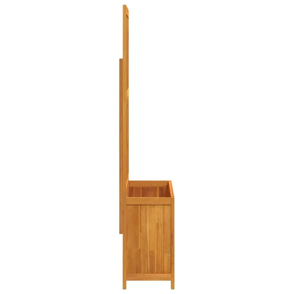 Wooden Planter for Climbing Plants 100x32x165cm Brown