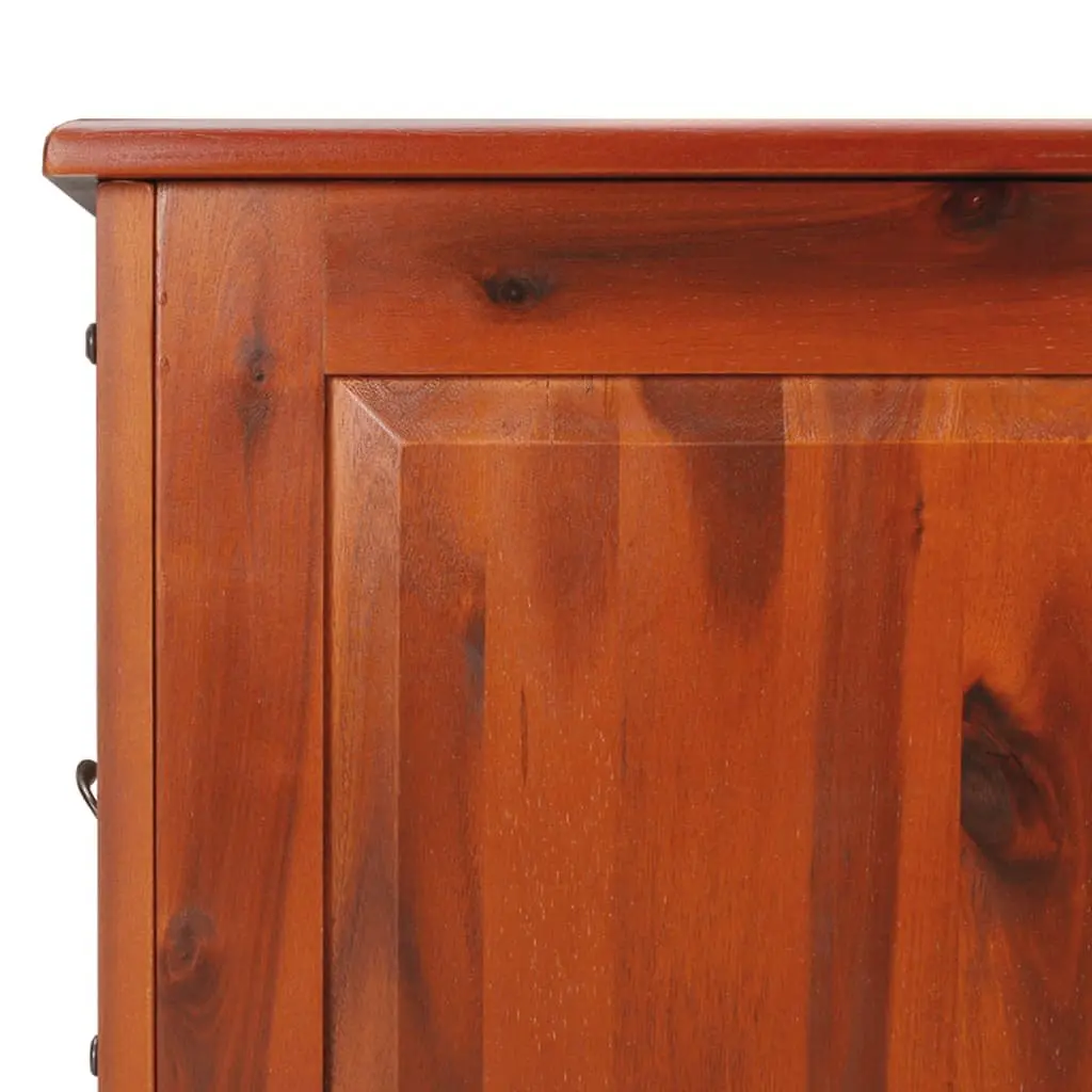 Storage Chest Brown Solid Wood Organiser Bedroom Living Room