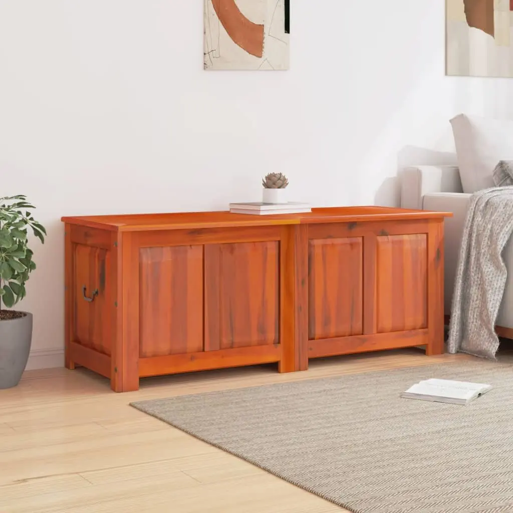 Storage Chest Organiser Box Brown Solid Wood Bedroom Living Room