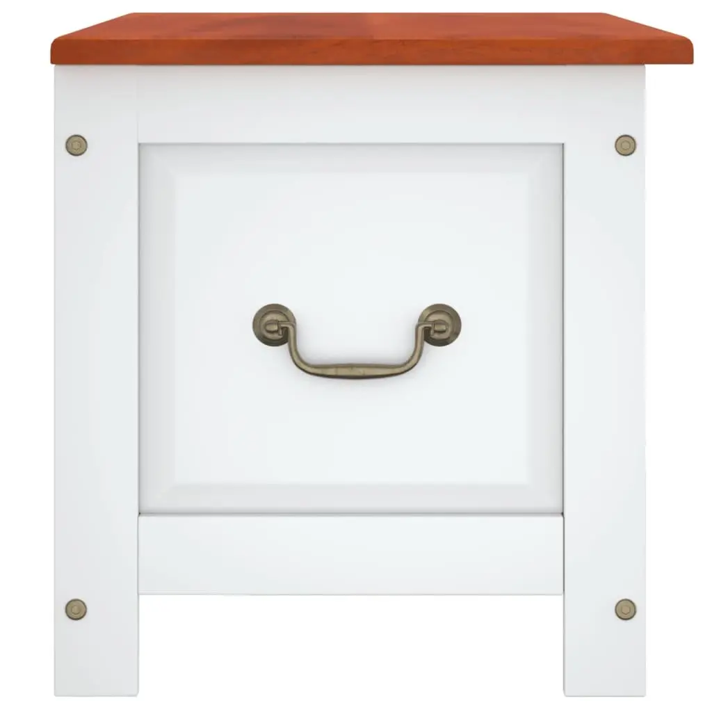 Storage Chest with Lid Acacia Wood White Living Room Bedroom Organization