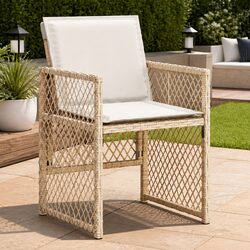 Outdoor Chairs Set of 4 with Comfortable Cushions