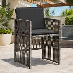 Affordable Set of 4 Garden Chairs with Cushions