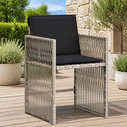 Value-Driven 4-Piece Outdoor Chair Set in Grey