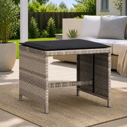 Comfortable Garden Stools with Cushions - 4-Pack Value
