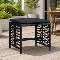 Reliable Garden Stools with Cushions - 4-Piece Value Set