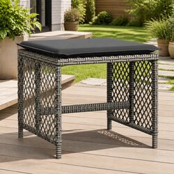 Quality Garden Stools with Cushions – 4 Piece Outdoor Set