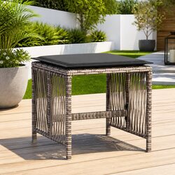 Comfortable and Durable Garden Stools with Cushions - Set of 4