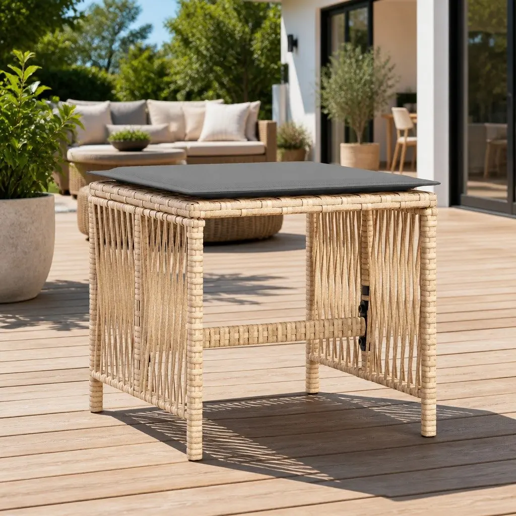 Garden Stools Set of 4 with Cushions