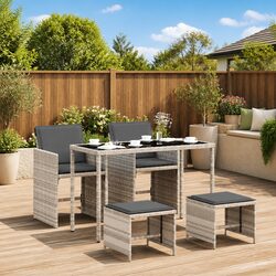 Comfort and Style in a 5 Piece Garden Dining Set