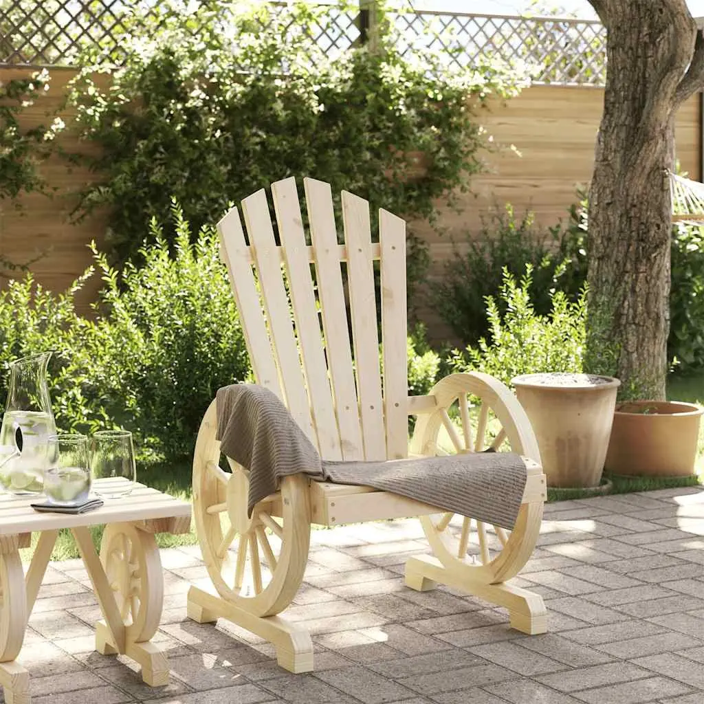 Solid Wood Adirondack Chair for Relaxation
