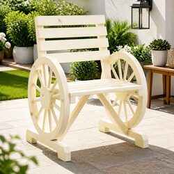 Practical Garden Chairs in Solid Fir - 2 pcs Set