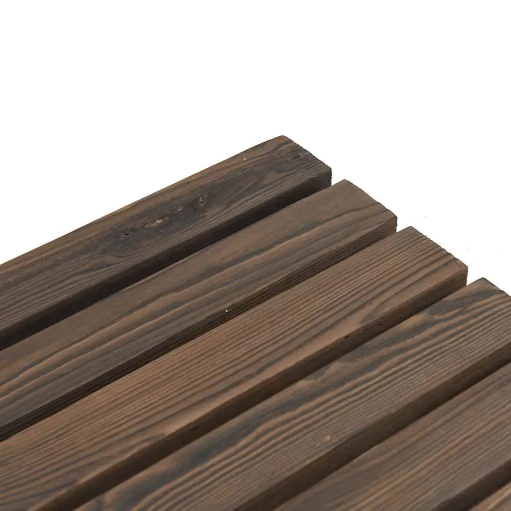 Garden Coffee Table Outdoor Furniture Solid Wood Fir Brown 90x50x40 cm