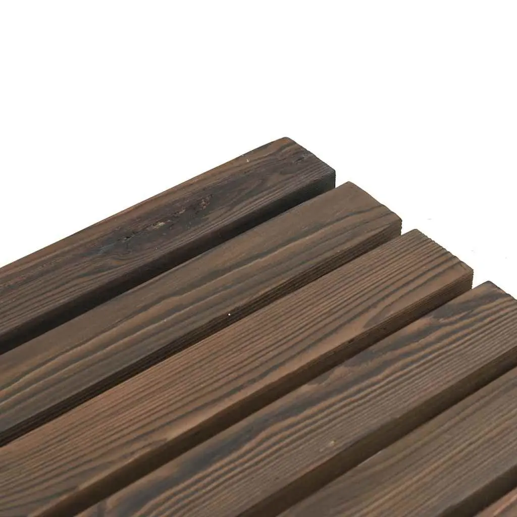 Outdoor Garden Footstool Ottoman Solid Wood Fir Brown 40 x 36.5 x 38.5 cm