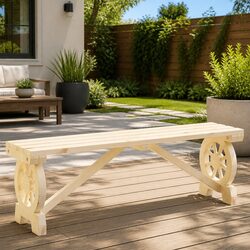 Reliable Wooden Bench for Outdoor Comfort