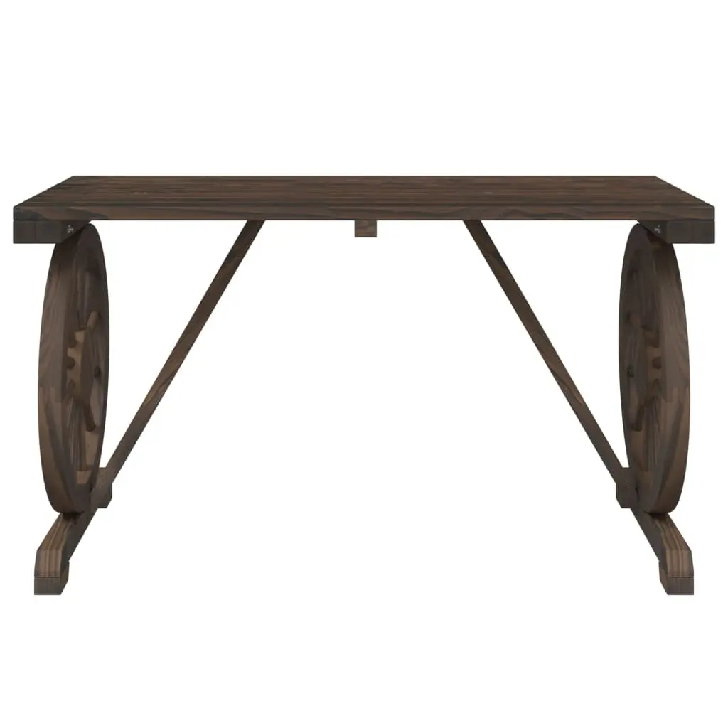 Garden Table 115x55x65 cm Outdoor Dining Furniture Patio Solid Wood Fir Brown