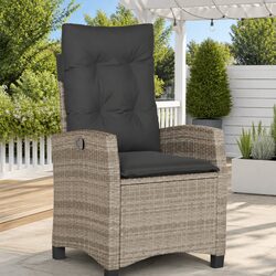 Comfortable Outdoor Reclining Chair with Cushions