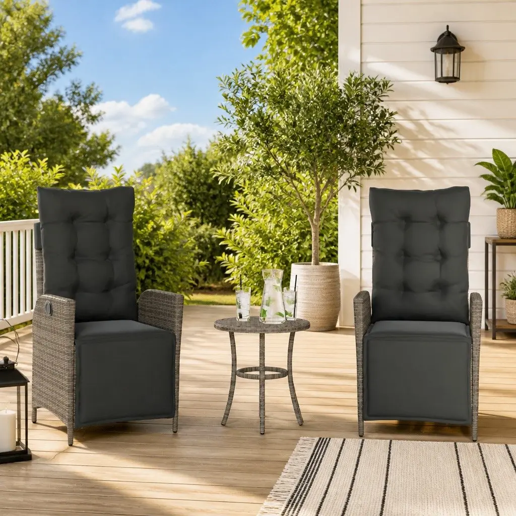 Outdoor Reclining Chairs Set