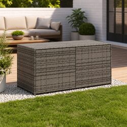 Reliable Grey Garden Storage Box - 283L Capacity