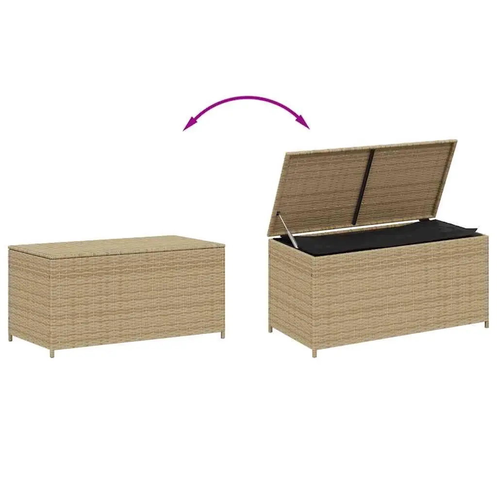 Beige Outdoor Storage Box for Cushions