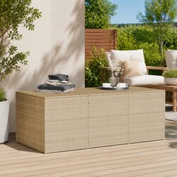 Reliable Beige Storage Box for Outdoor Spaces