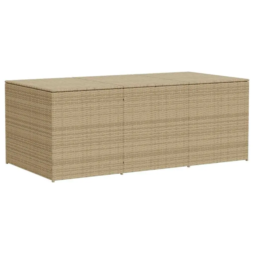 Beige Storage Box for Outdoor Spaces