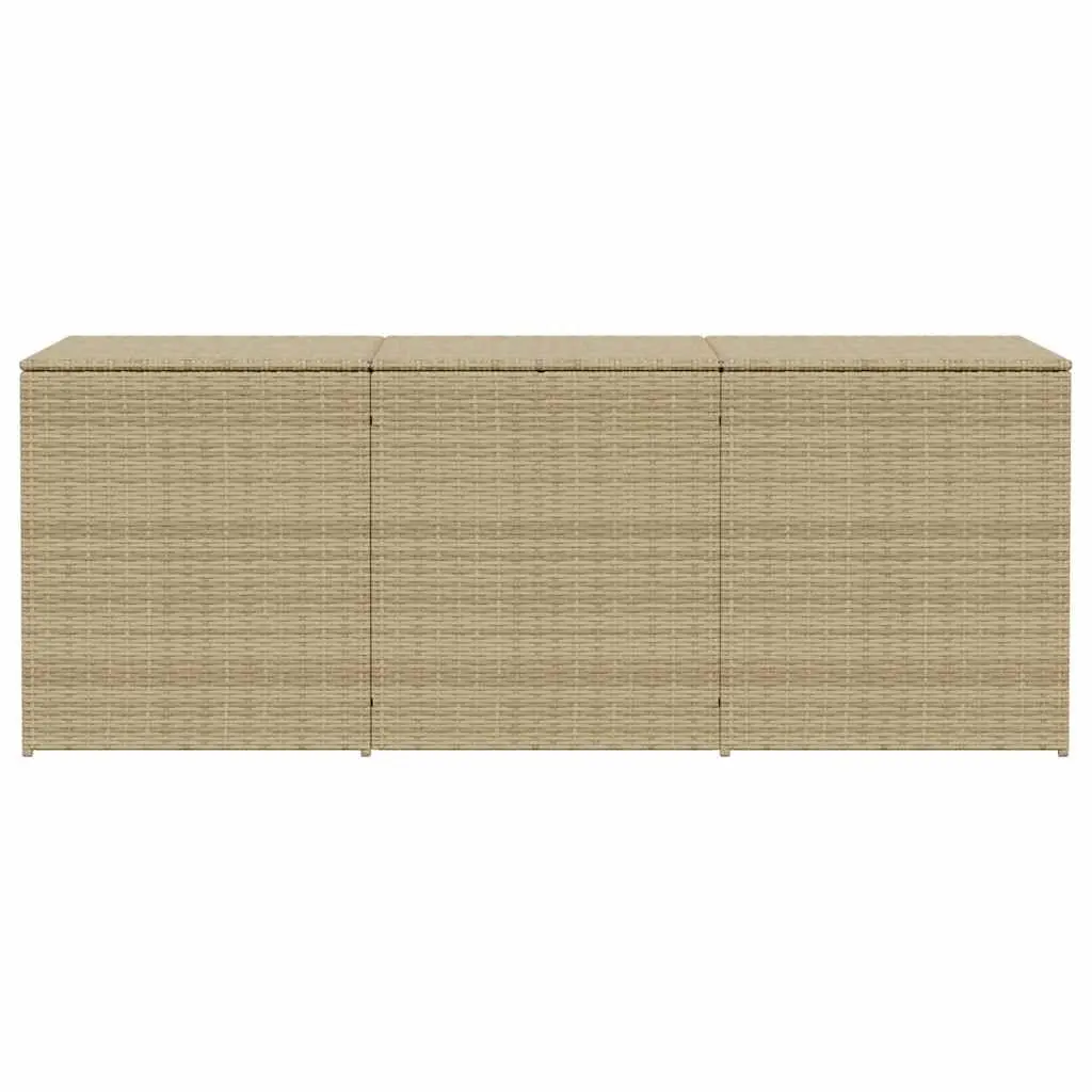 Beige Storage Box for Outdoor Spaces