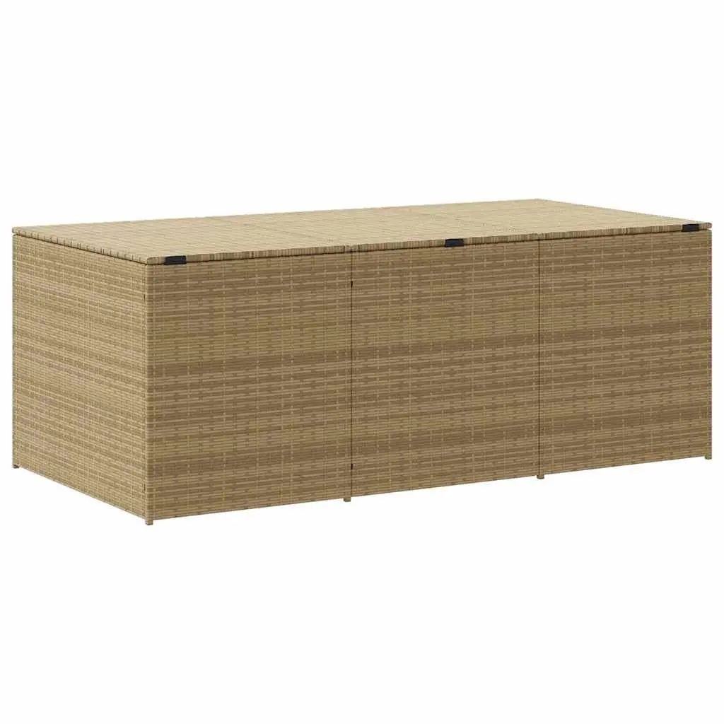 Beige Storage Box for Outdoor Spaces