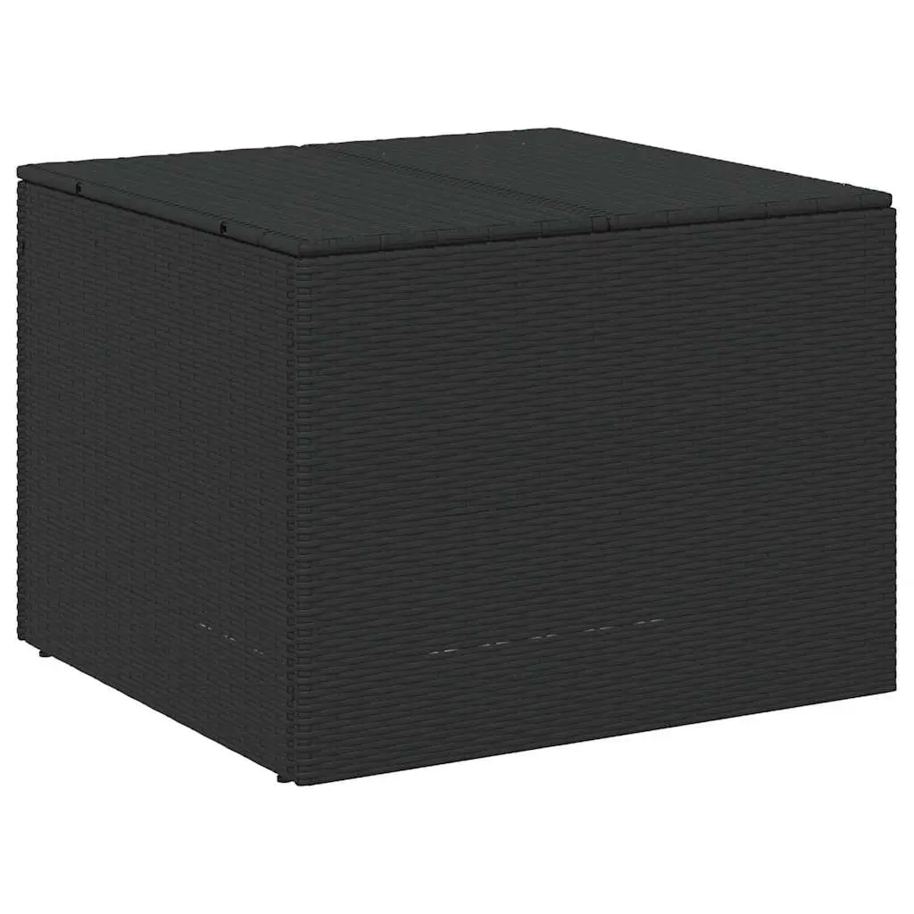 Garden Storage Box Black 291L Outdoor Furniture Poly Rattan with