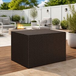 Reliable Brown Garden Storage Box with Water-Resistant Bag
