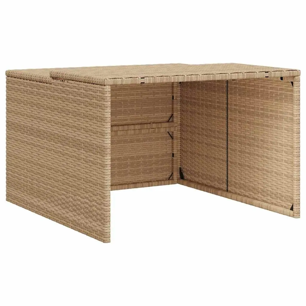 Robot Mower Garage Protective Shelter Outdoor Storage Shed Beige 86 x 90 x 52/57 cm