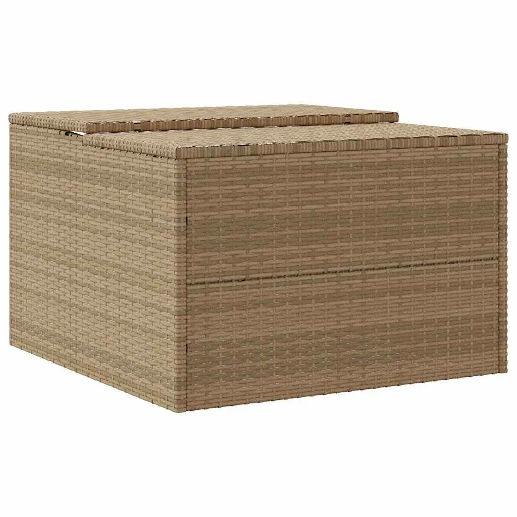 Robot Mower Garage Protective Shelter Outdoor Storage Shed Beige 86 x 90 x 52/57 cm