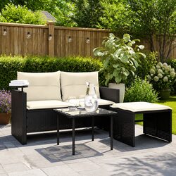 Comfortable and Practical 3-Piece Outdoor Sofa Set
