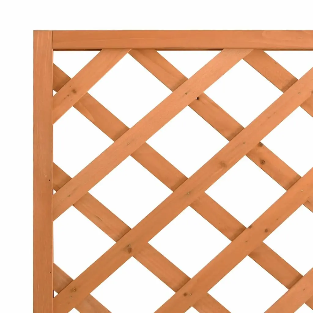 Wooden Planter with Trellis Vertical Gardening 90x35x180cm Brown