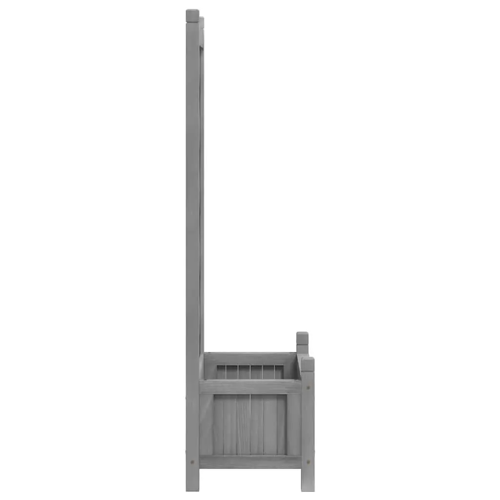 Wooden Planter Trellis Grey Outdoor Climbing Plants